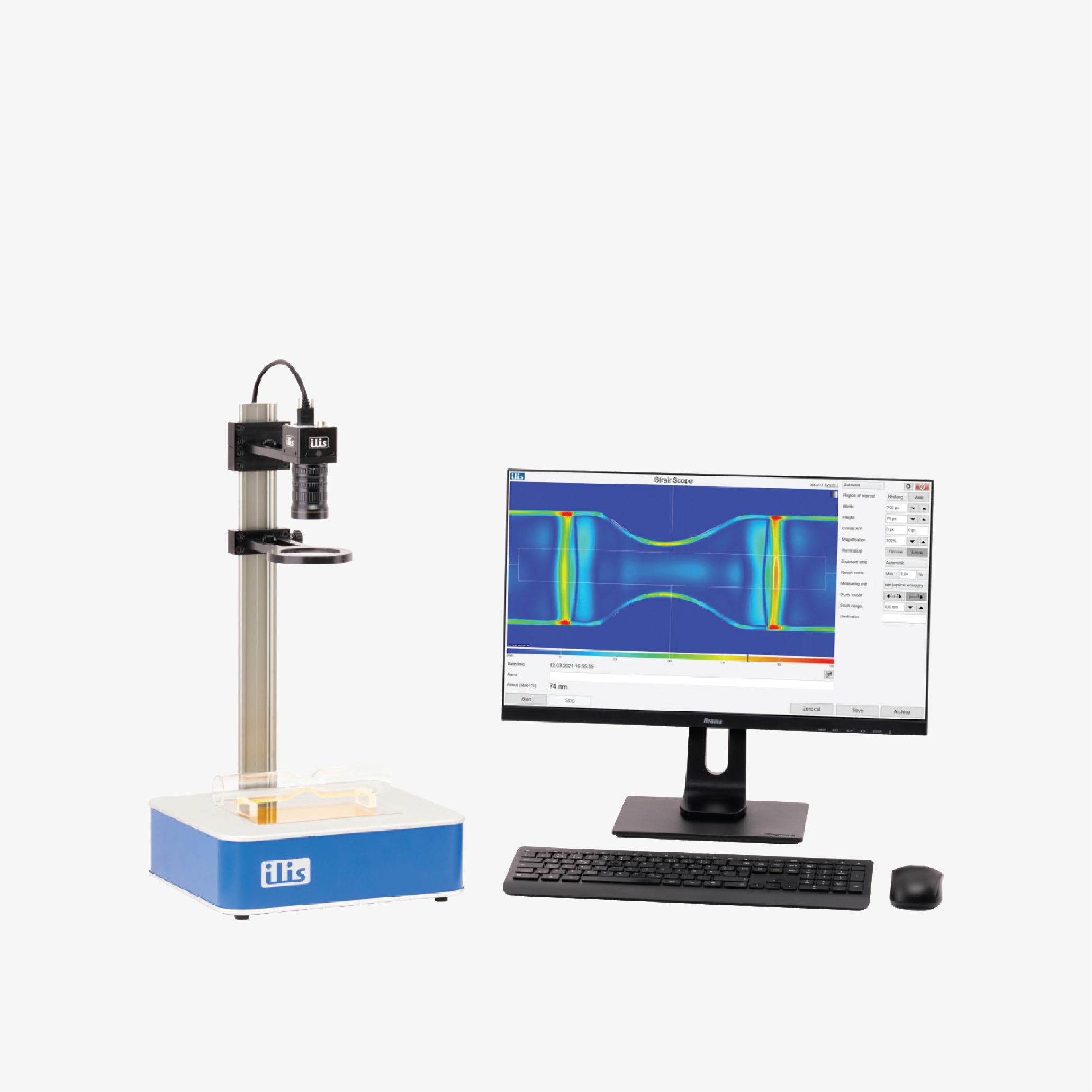 เครื่องวิเคราะห์ความเค้นในกระจกหรือพลาสติกใส Real-time Polarimeter